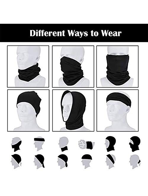 Face Cover Scarf Neck Gaiter Headwear Sun UV Protection Elastic Headwear