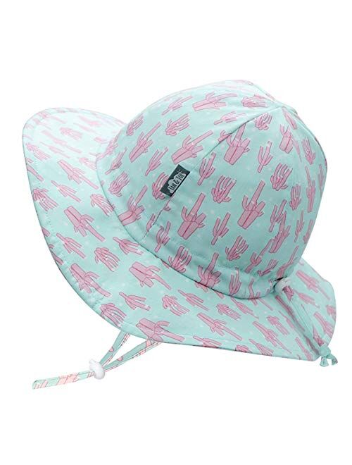 JAN & JUL Toddler Sun Hat, GRO-with-Me Adjustable Straps, 50+UPF Natural Cotton Protection
