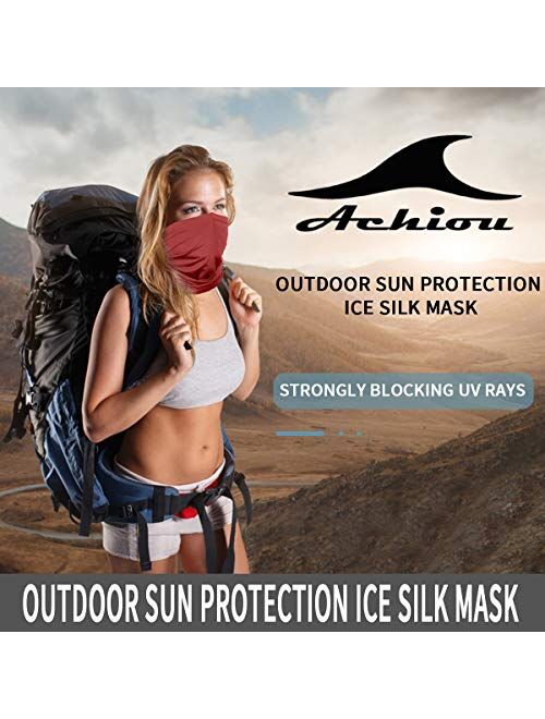 Achiou Neck Gaiter Face Scarf Mask-Dust Bandana