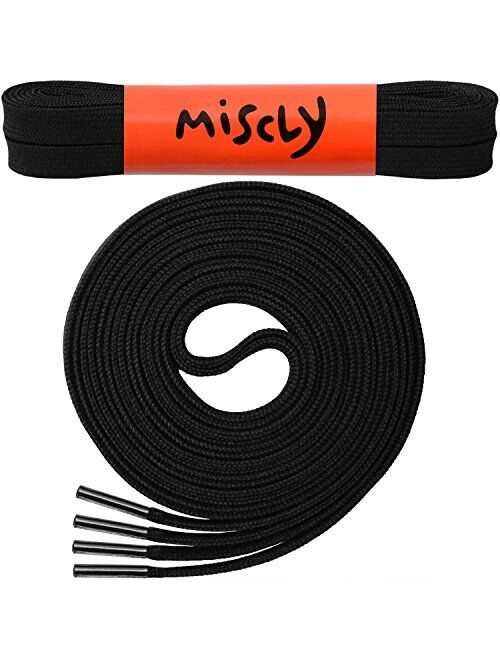 Miscly Flat Shoelaces [1 Pair] For All types of Shoes & Sneakers