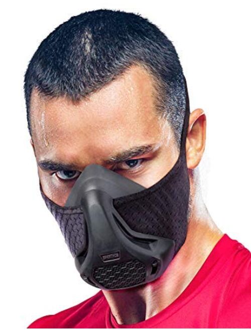 Sparthos Workout Mask - High Altitude Elevation Simulation - for Gym, Cardio, Fitness, Running, Endurance and HIIT Training [16 Breathing Levels]