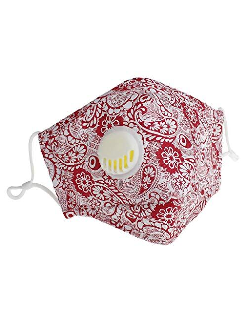 6PCS New Fashion Women Girls Unisex Breathing Flower Foral Printed Dust Proof Fog Proof Washable Resuable Face Cloth Mouth Decoration