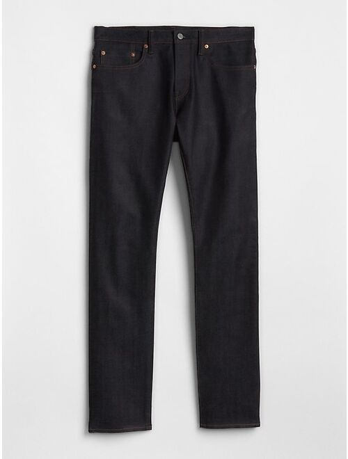 Selvedge Skinny Jeans with GapFlex