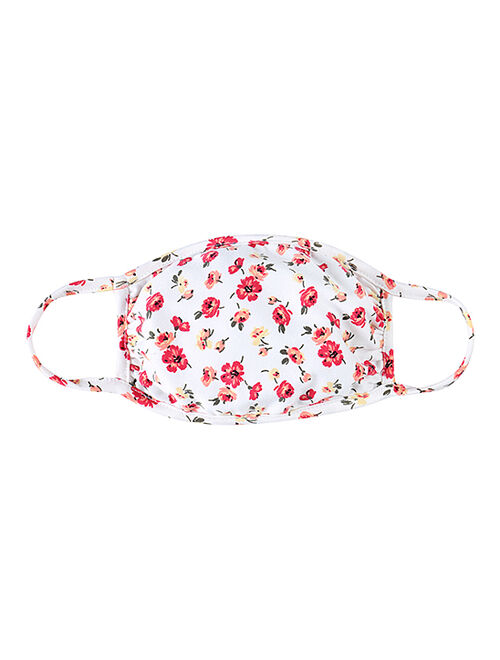 Ivory Floral Oval Non-Medical Face Mask - Set of Two