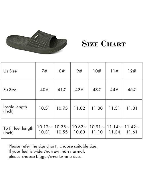 FUNKYMONKEY Mens Bathroom Shower Slippers Indoor Home Beach Non Slip Sandal