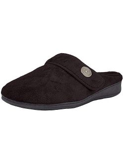 Women's Indulge Sadie Mule Slipper- Comfortable Spa House Slippers That Include Three-Zone Comfort with Orthotic Insole Arch Support, Soft House Shoes for Ladies