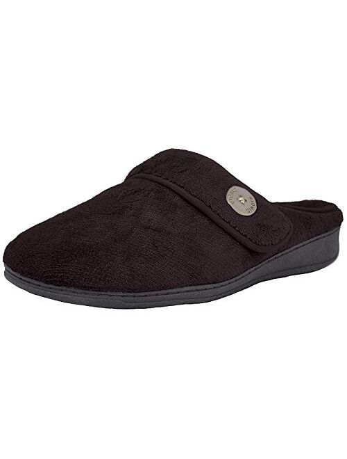 Vionic Women's Indulge Sadie Mule Slipper- Comfortable Spa House Slippers That Include Three-Zone Comfort with Orthotic Insole Arch Support, Soft House Shoes for Ladies