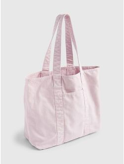 Pink Solid Canvas Tote
