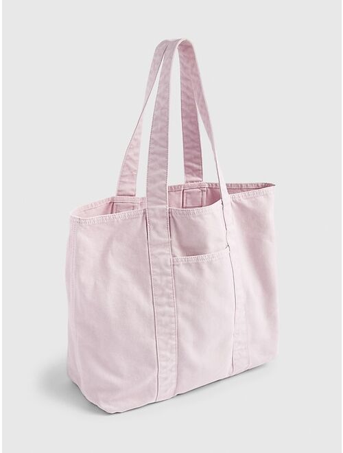 GAP Pink Solid Canvas Tote