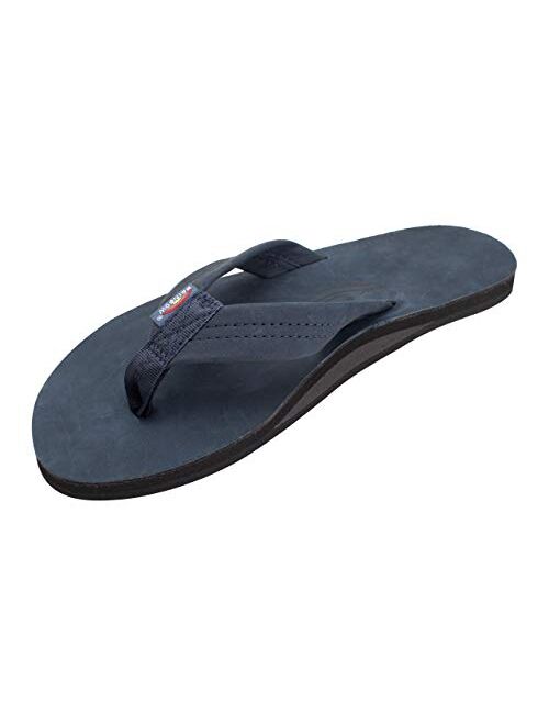 Rainbow Sandals Men's Premier Leather Single Layer Wide Strap with Arch