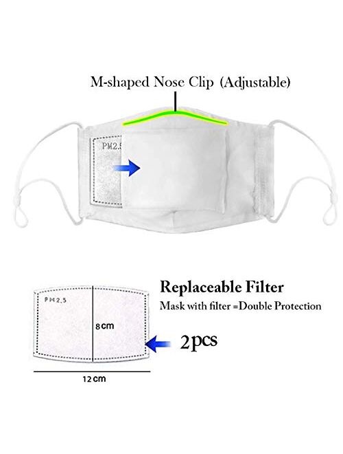 Face Anti-dust Mask Washable Reusable Mask Balaclava Mask (with Free PM2.5 Replaceable Filter)