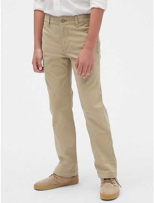 Kids Uniform Straight Khakis with Gap Shield