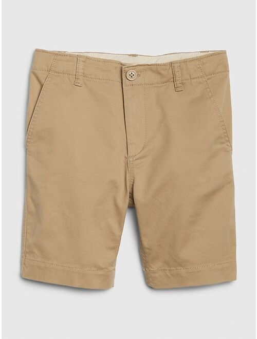 GAP Kids Lived-in Khaki Shorts with Stretch