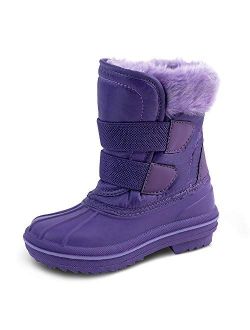 HZSTAY Toddler Waterproof Winter Outdoor Snow Boots(Girls/Little Kids)