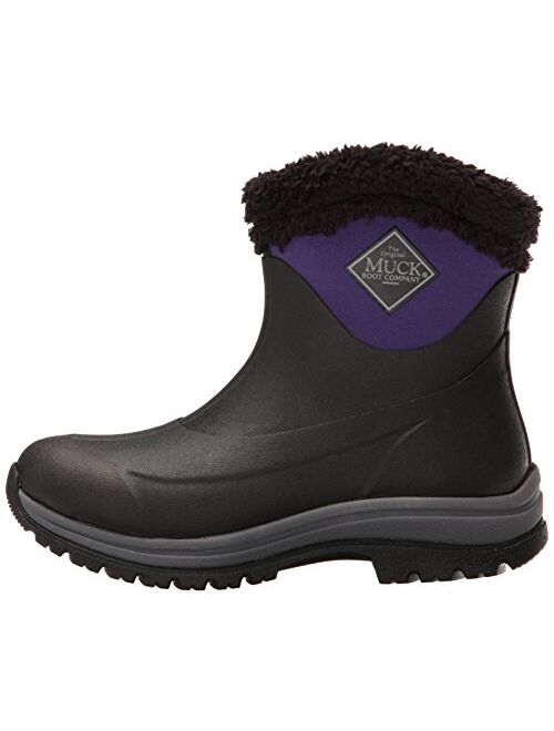 Muck Boot Company Womens Arctic Apres Black/Parachute Purple Winter Boots (AP8-500-PUR)