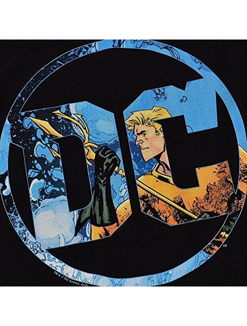 DC Comics Logo Pullover Hoodie Sweatshirt & Stickers
