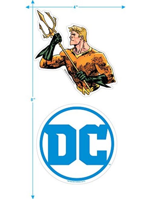 DC Comics Logo Pullover Hoodie Sweatshirt & Stickers