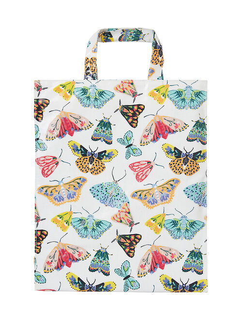 Ulster Weavers | White & Pink Butterfly Tote