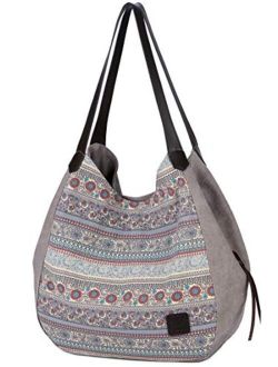 ArcEnCiel Women's Cotton Canvas Handbag Shoulder Bags Totes Purses