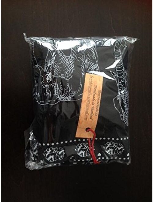 BTP! Elephant Floral Print Sling Crossbody Shoulder Bag Purse Hippie Hobo Thai Cotton Gypsy Bohemian Large