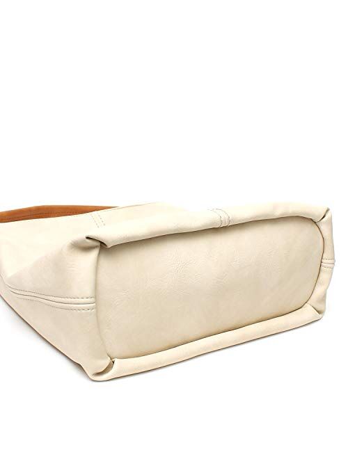 Janin Handbag Bucket Style Hobo Shoulder Bag with Extra Longer Strap