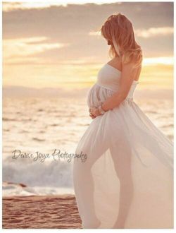 Maternity Maxi dresses Maternity Photography Props Chiffon Dresses Off Shoulders