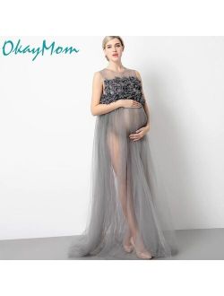 Maternity Photography Props Pregnancy Wear Party Evening Dresses Clothes Materni