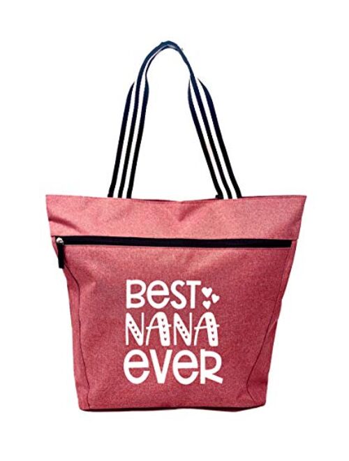Large Zippered Tote Bags with Pockets for Grandma - Perfect Gifts