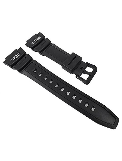 Genuine Replacement Casio Watch Band Black Rubber Strap #10431875 SGW-500 SGW-500H-1B