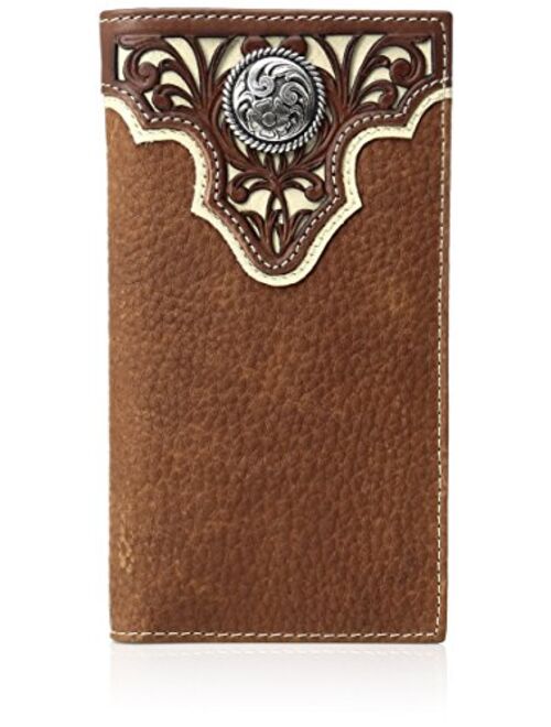 Ariat Men's Tope Inlay Top Circle Rodeo Western Wallet