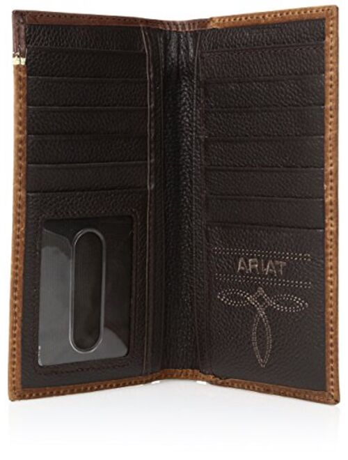 Ariat Men's Tope Inlay Top Circle Rodeo Western Wallet