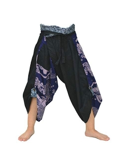 Harem Pants Women Men Yoga Ninja Pants Samurai Style