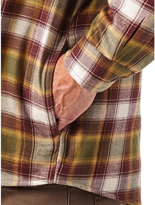 Wrangler Authentics Men's Long Sleeve Plaid Shacket