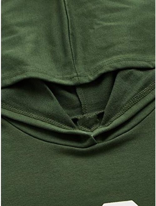 SweatyRocks Women's Casual Letter Print Long Sleeve Crop Top Sweatshirt Hoodies