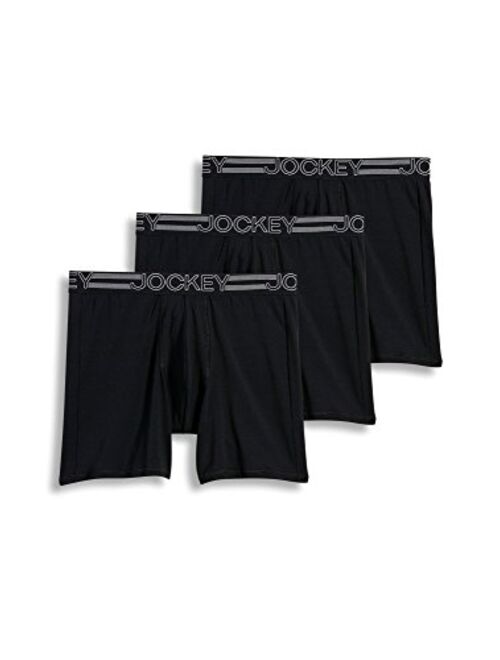 Jockey Men's Underwear Active Microfiber Midway Brief - 3 Pack