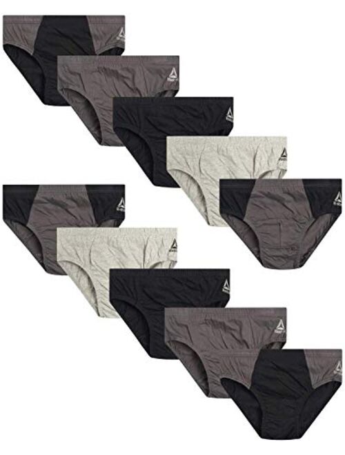 Reebok Men's Low Rise Underwear Briefs (10 Pack)