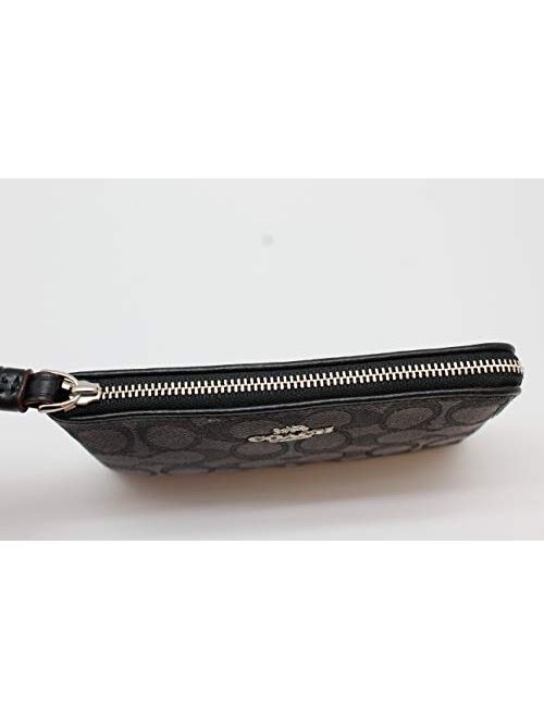 Coach Signature Corner Zip Wristlet