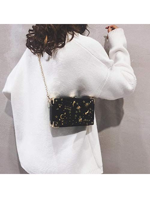 Clutch Purses Crossbody Bag for Women Chic Box Bag Shoulder Handbags for Daily Use Travel Work Prom