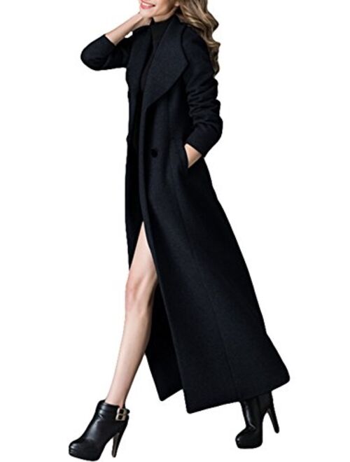 PENER Women's Long Section of The Fashion Trend of Wool Coat