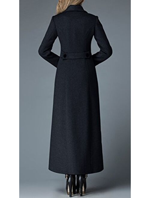 PENER Women's Long Section of The Fashion Trend of Wool Coat