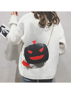 Halloween Pumpkin Crossbody Bag Women Handbag Tote Trick Or Treat Little Devil Shoulder Messenger Bag Girls Candy Bag