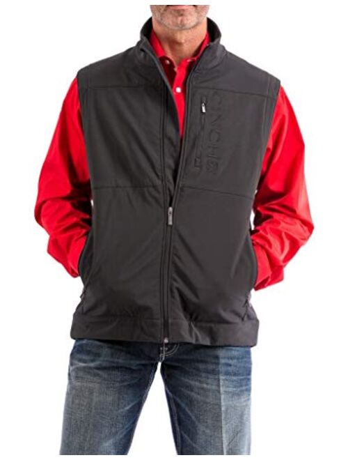 Cinch Men's Bonded Softshell Vest with Concealed Carry Pockets
