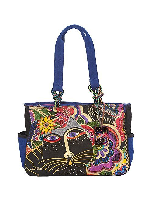 Laurel Burch Carlotta's Cats Tote, Multi, One Size