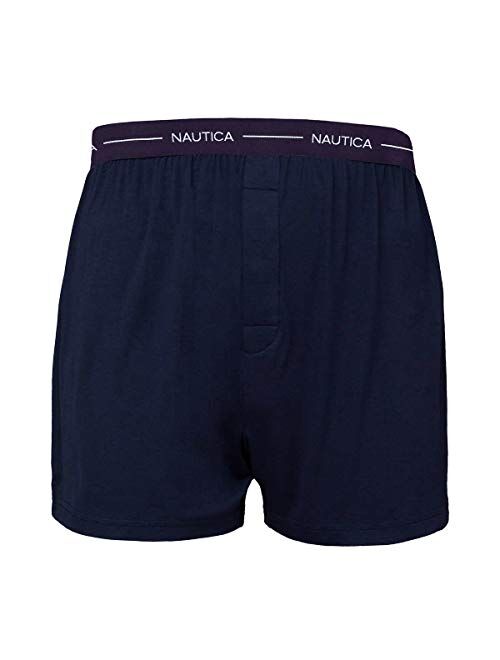 Nautica Men's Boxer Modal Cotton Fit Boxer with Functional Fly Tagless, 3 Pack