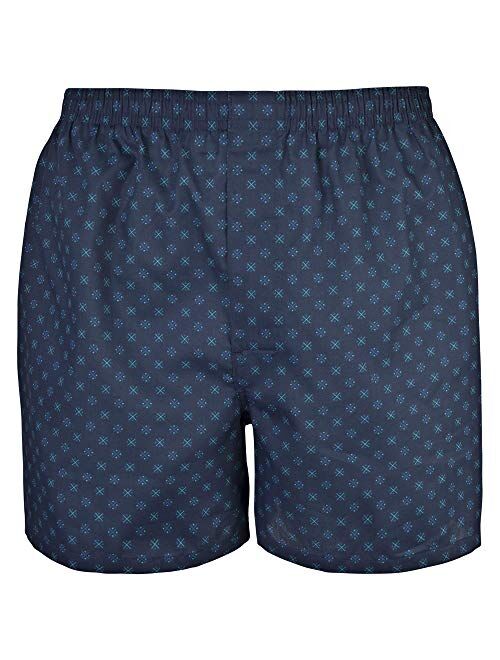 Gildan Men's Solid Relaxed Fit Woven Boxer Underwear Multipack