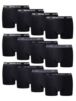 FM London Men's Fitted Boxer Hipsters (Pack of 12)