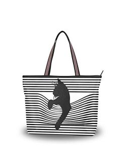 Women Large Tote Top Handle Shoulder Bags Peacock Patern Ladies Handbag