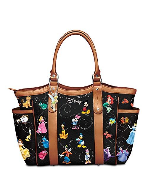 The Bradford Exchange Disney Handbag With Character Art And Tinker Bell Charm