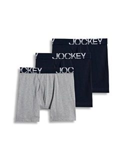 Men's Underwear ActiveStretch Midway Brief - 3 Pack, True Navy/Grey Heather/True Navy, L