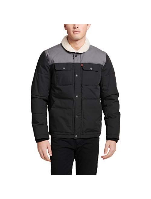 Levi's Men's Quilted Mixed Media Shirttail Work